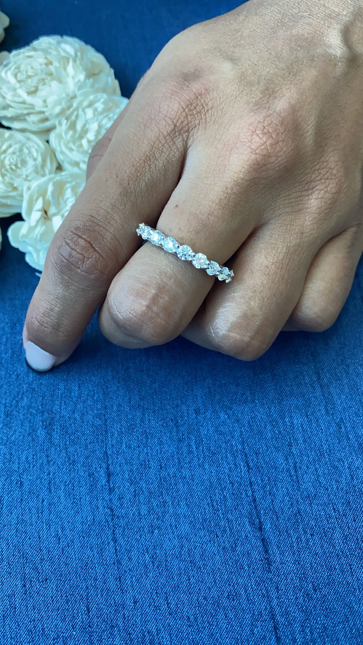 0.10ct Round Diamond Eternity Band