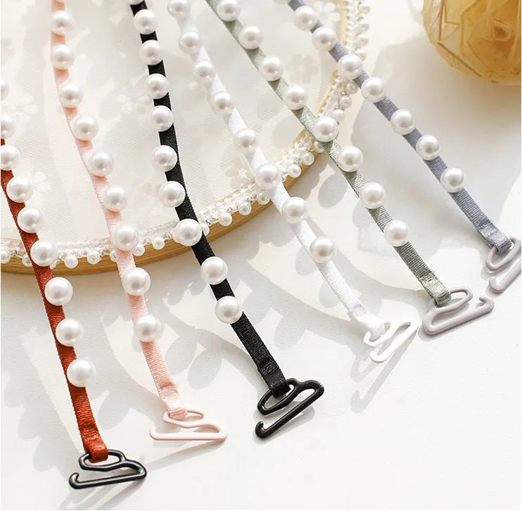 11 Color Pearl Bra Strap