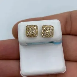 14K Classic Square Earrings