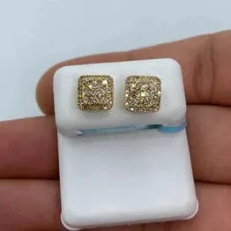 14K Classic Square Earrings
