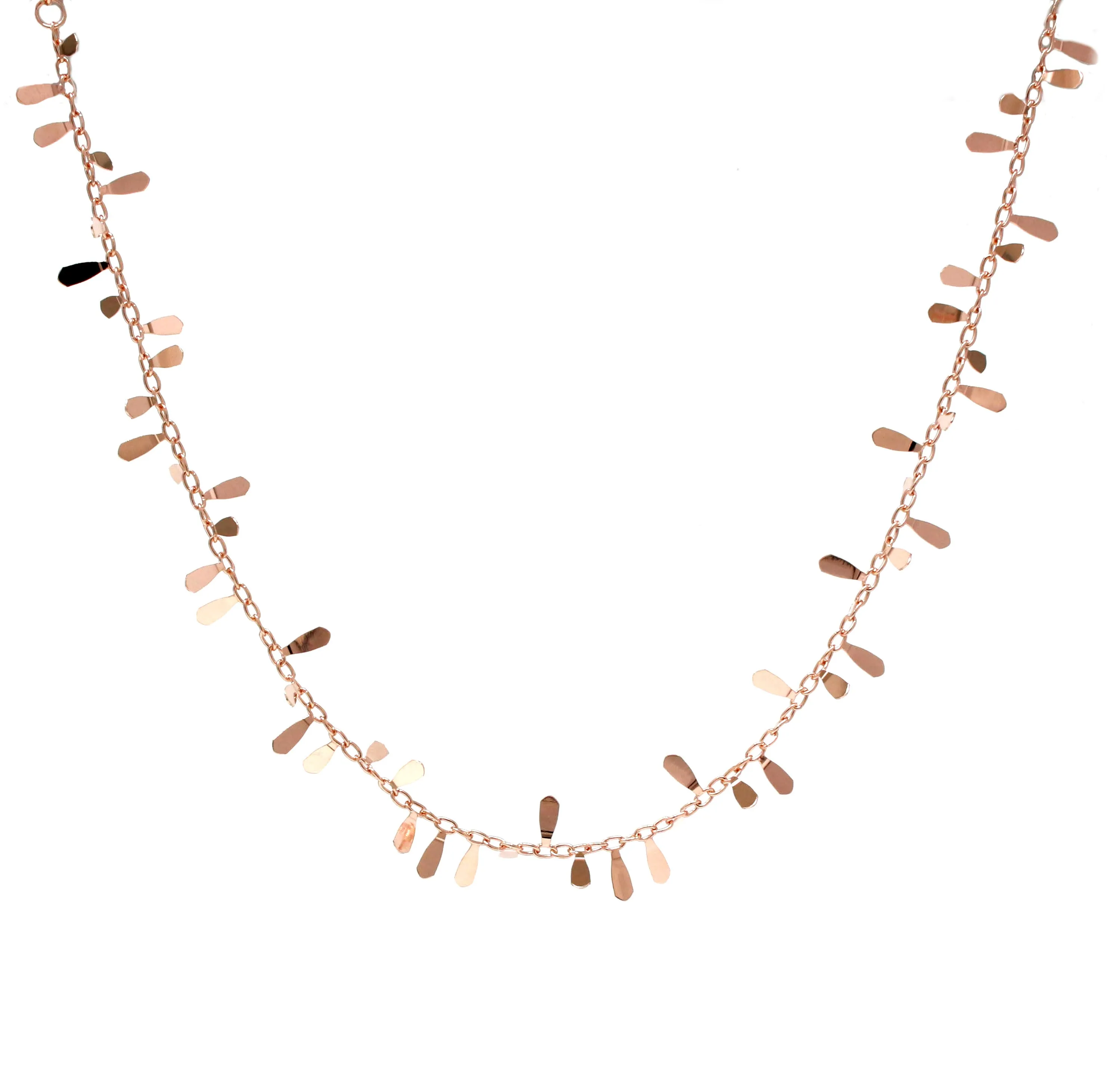 14K RG Gold Fashion Stackable Necklace