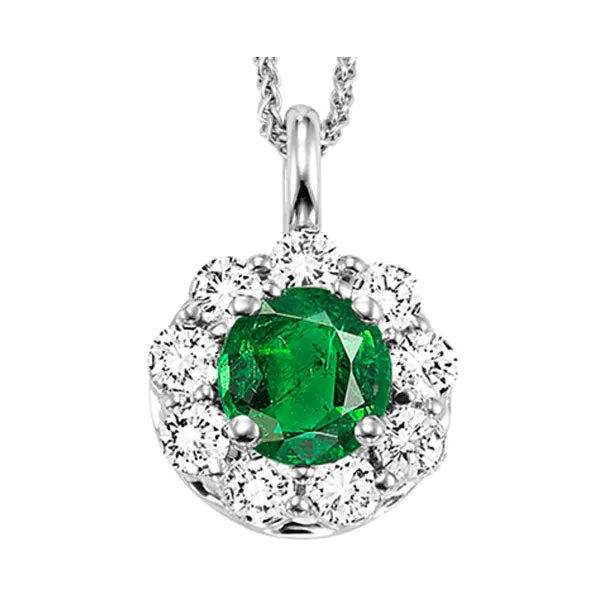 14KT White Gold & Diamond Classic Book Color Ensembles Neckwear Pendant  - 1/2 ctw