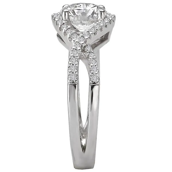 14kt White Gold Classic Semi-Mount Diamond Ring