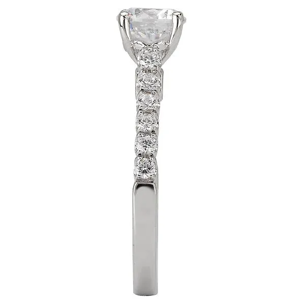 14kt White Gold Classic Semi-Mount Diamond Ring
