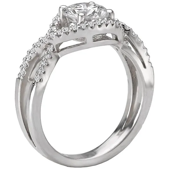 14kt White Gold Classic Semi-Mount Diamond Ring