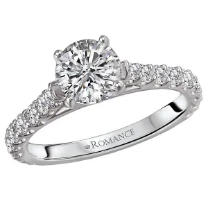 14kt White Gold Classic Semi-Mount Diamond Ring