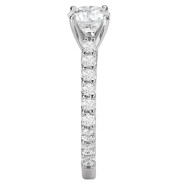 14kt White Gold Classic Semi-Mount Diamond Ring