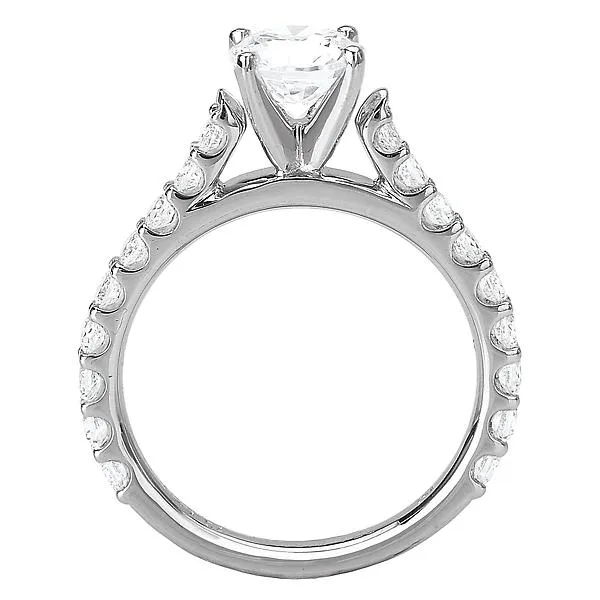 14kt White Gold Classic Semi-Mount Diamond Ring