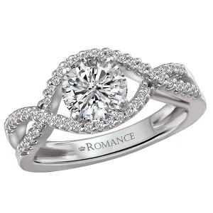 14kt White Gold Classic Semi-Mount Diamond Ring