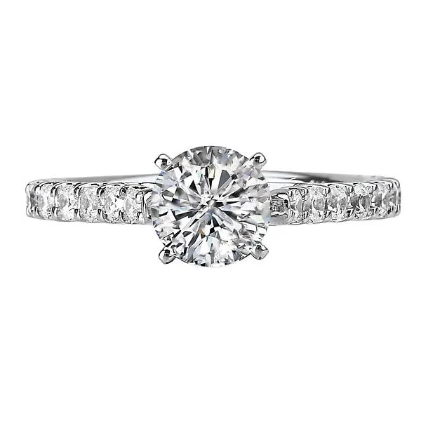 14kt White Gold Classic Semi-Mount Diamond Ring