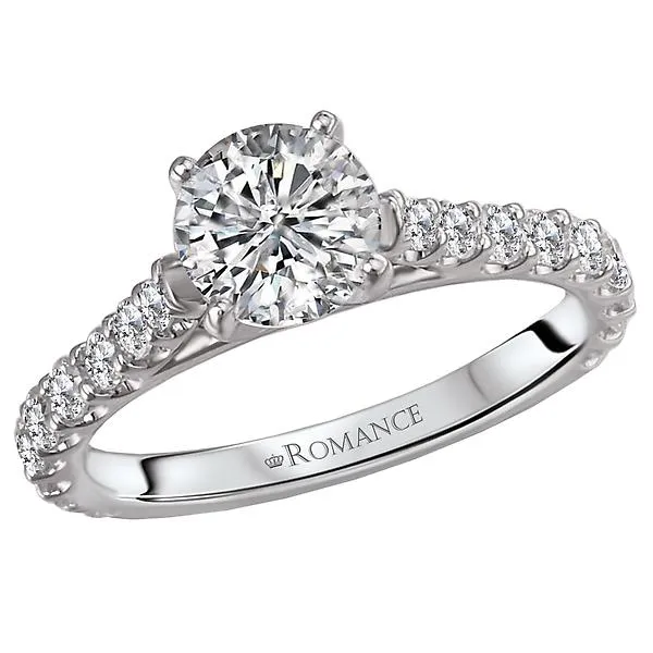 14kt White Gold Classic Semi-Mount Diamond Ring