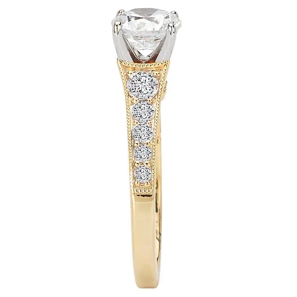 14kt Yellow Gold Classic Semi-Mount Diamond Ring