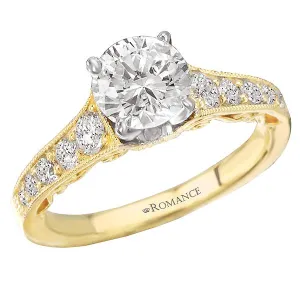 14kt Yellow Gold Classic Semi-Mount Diamond Ring