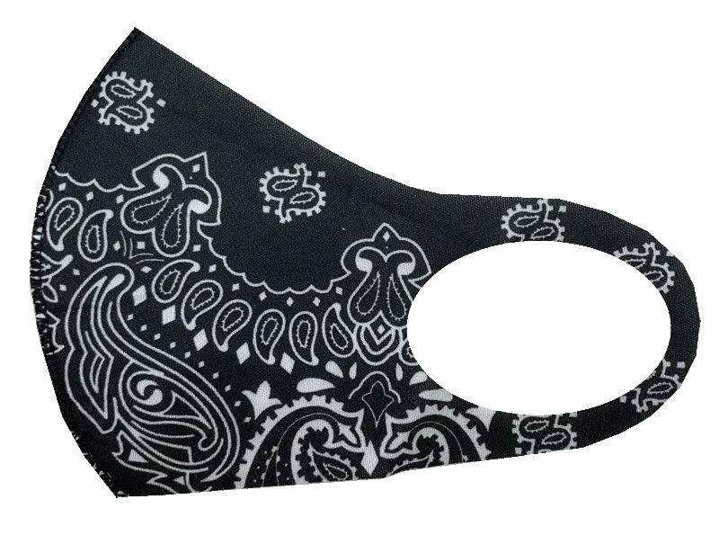 3 Pack: Spandex Paisley Fashion Mask