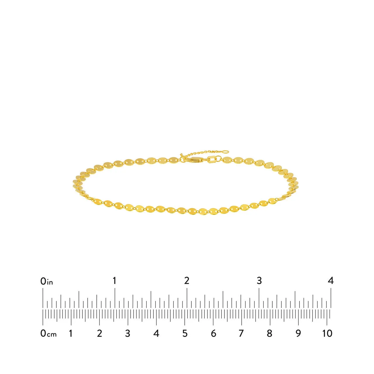 4.00mm Full Disk Adjustable Anklet