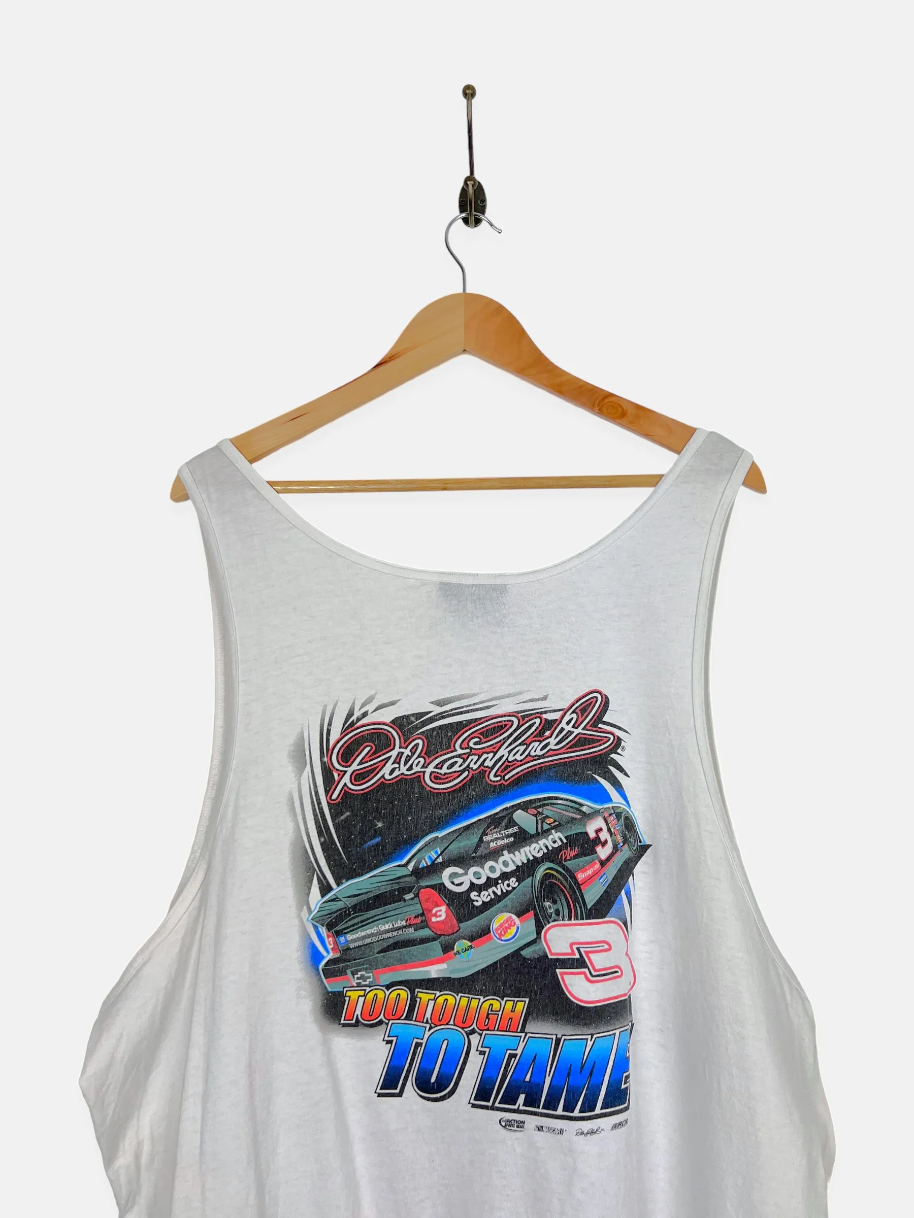 90's NASCAR Dale Earnhardt #3 Vintage Racing Singlet Size 2-3XL