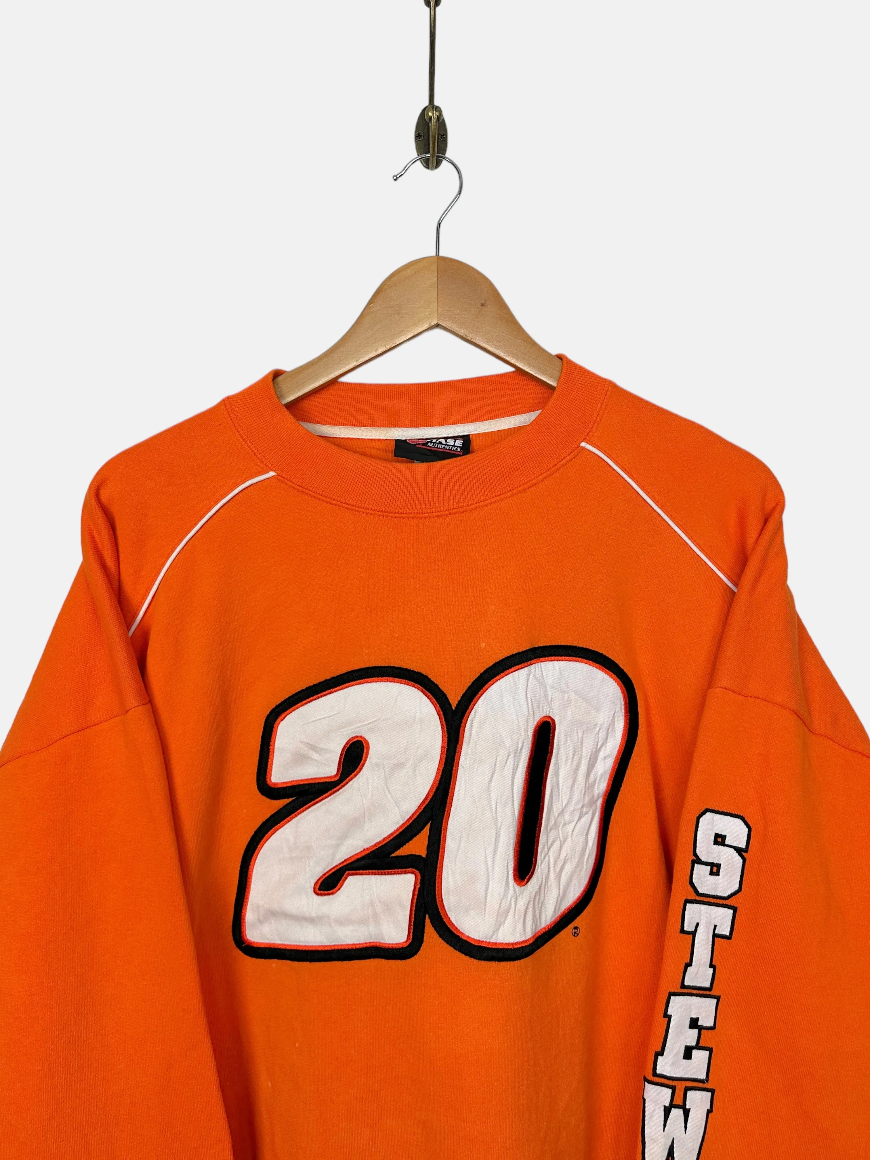 90's NASCAR Tony Stewart #20 Embroidered Vintage Sweatshirt Size XL