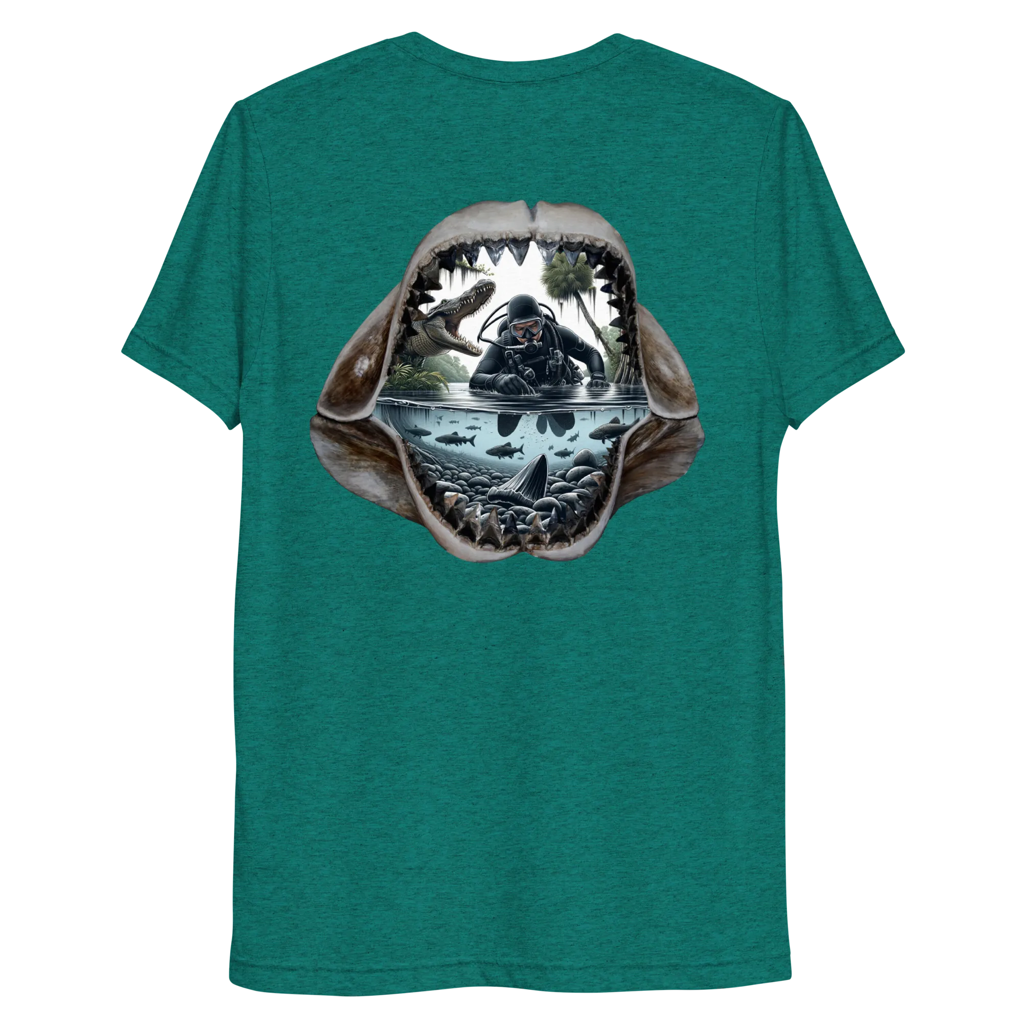 Alligator Attack Megalodon Hunt Shirt