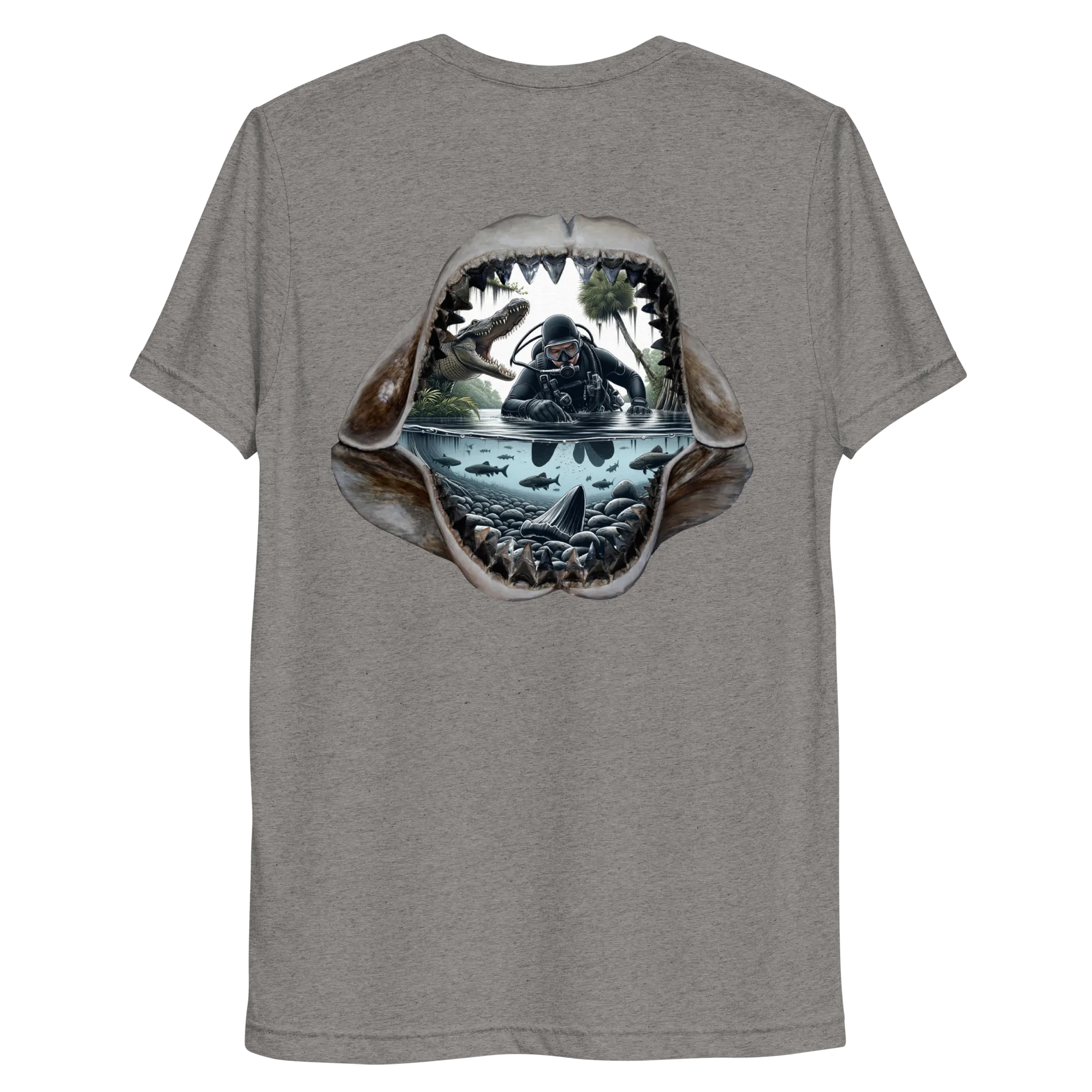 Alligator Attack Megalodon Hunt Shirt