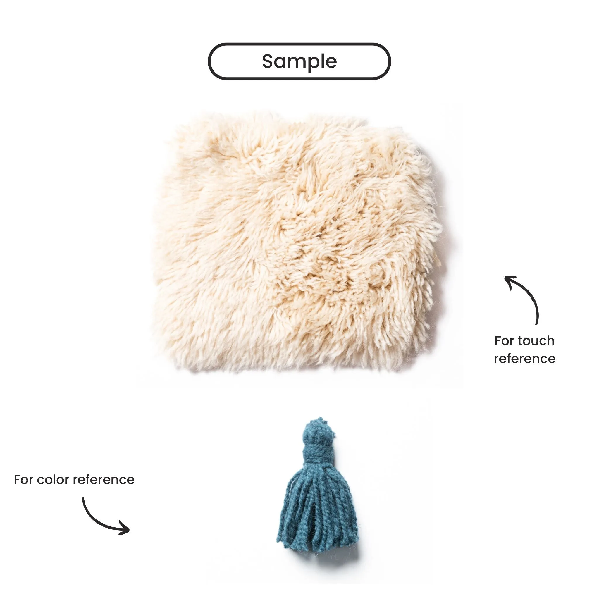 Aquamarine Dreams Round - Luxury Shag Moroccan Rug