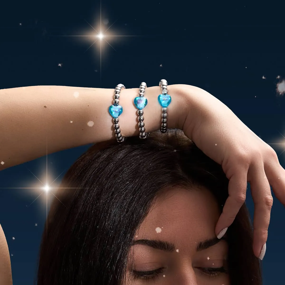 Aquamarine Garden | Glowing Hearts Essence Bracelet