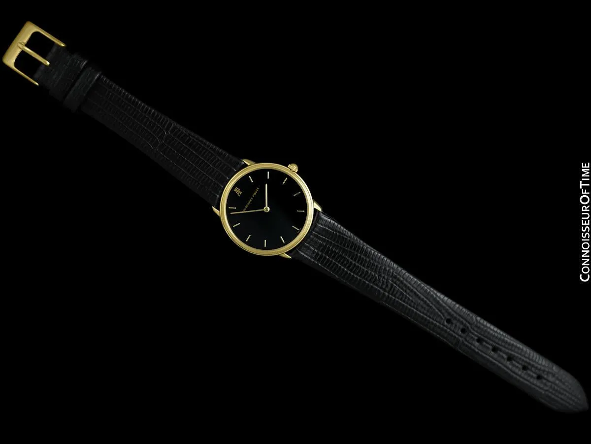 Audemars Piguet Round Midsize Mens Dress Watch - 18K Gold