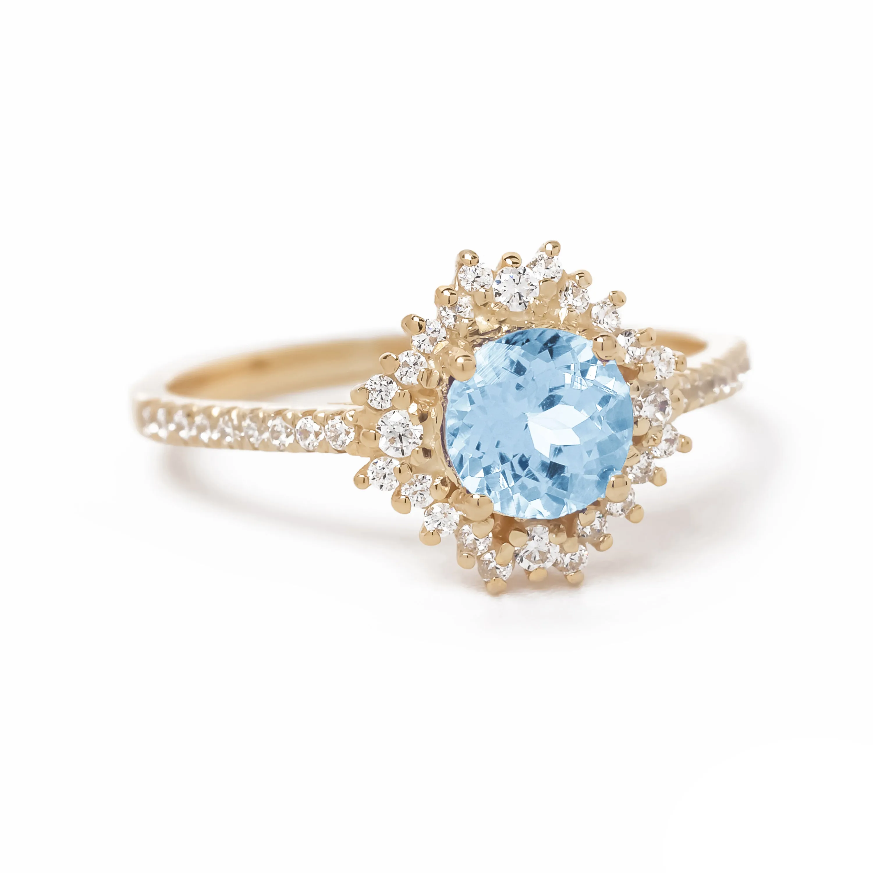 Aurora Aquamarine Ring