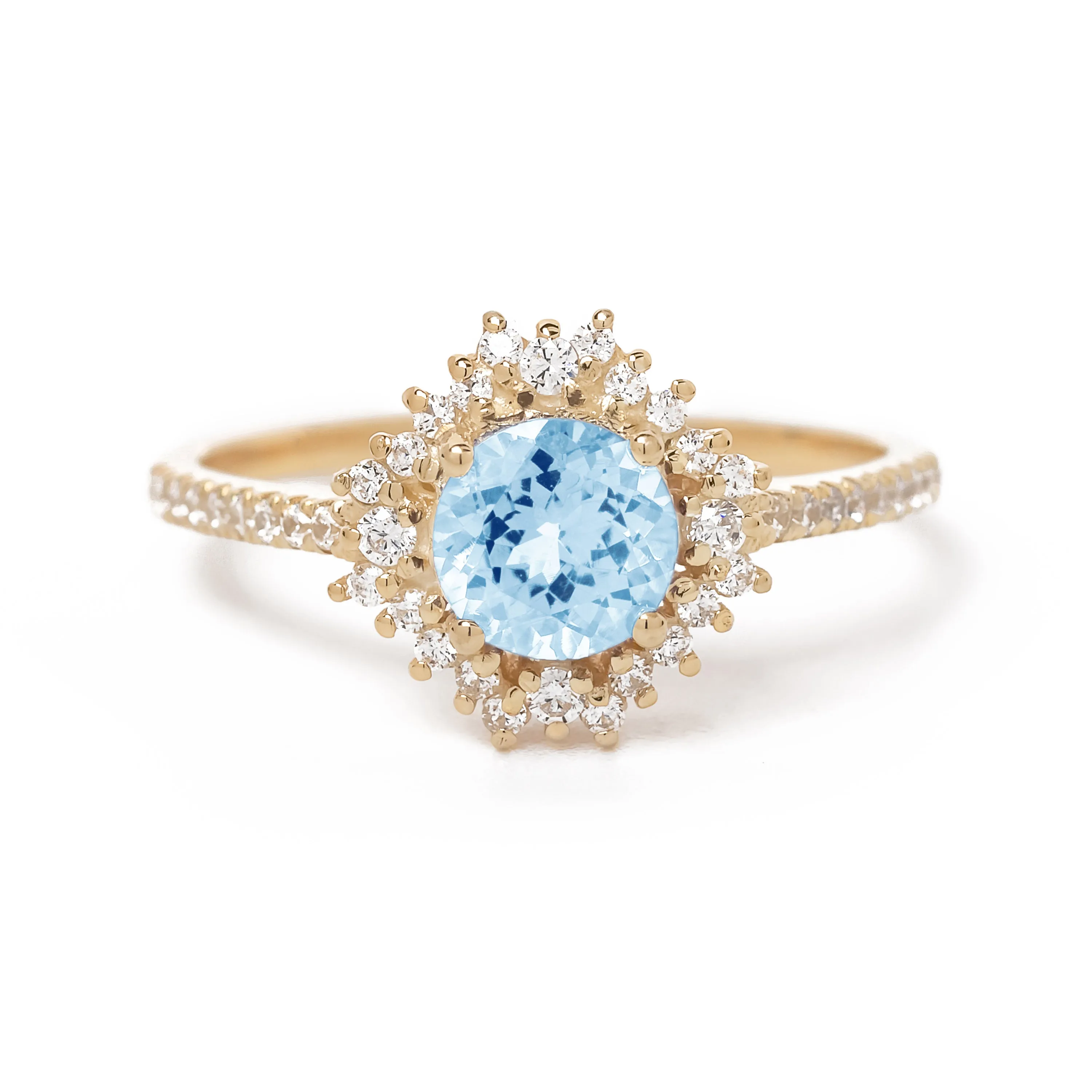 Aurora Aquamarine Ring