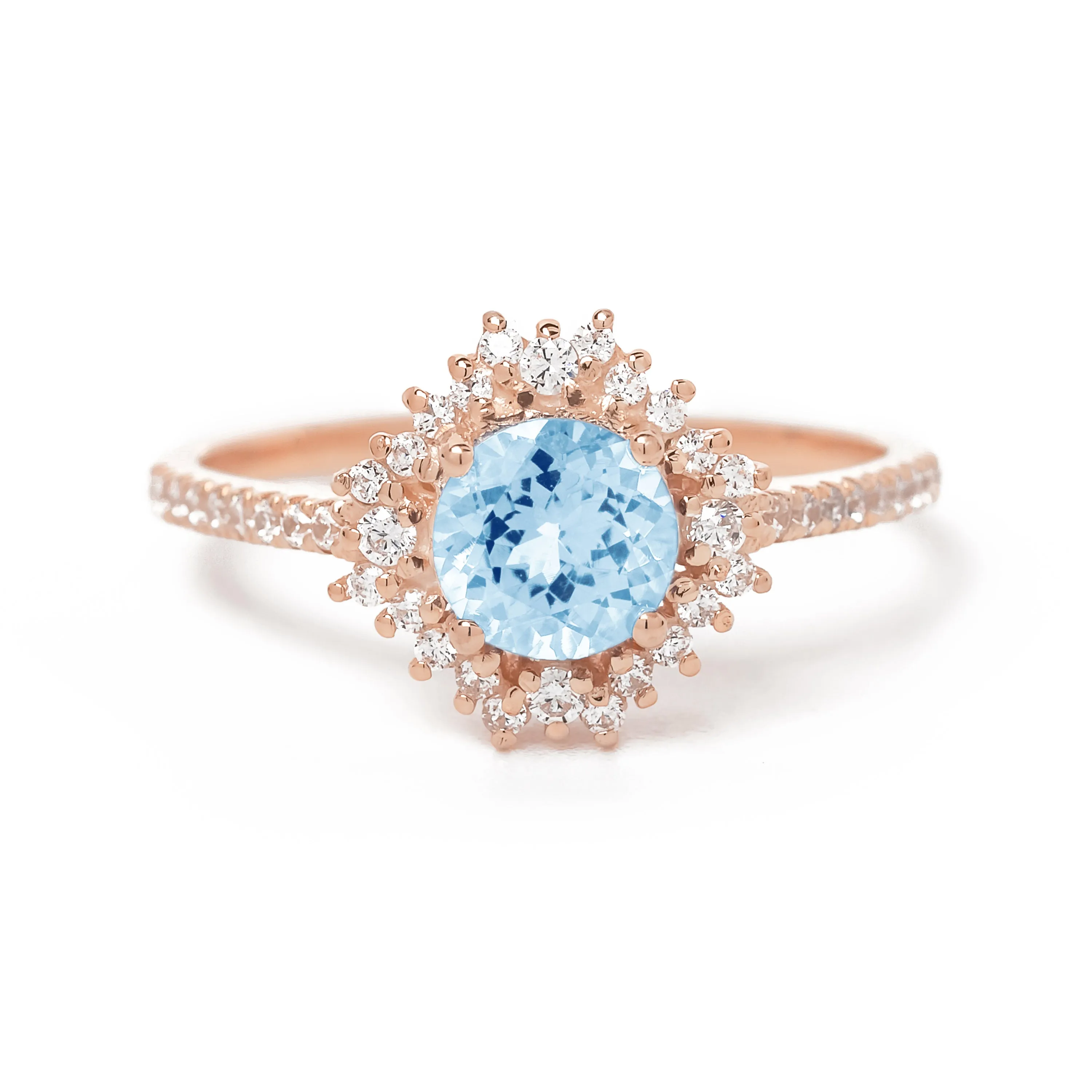 Aurora Aquamarine Ring