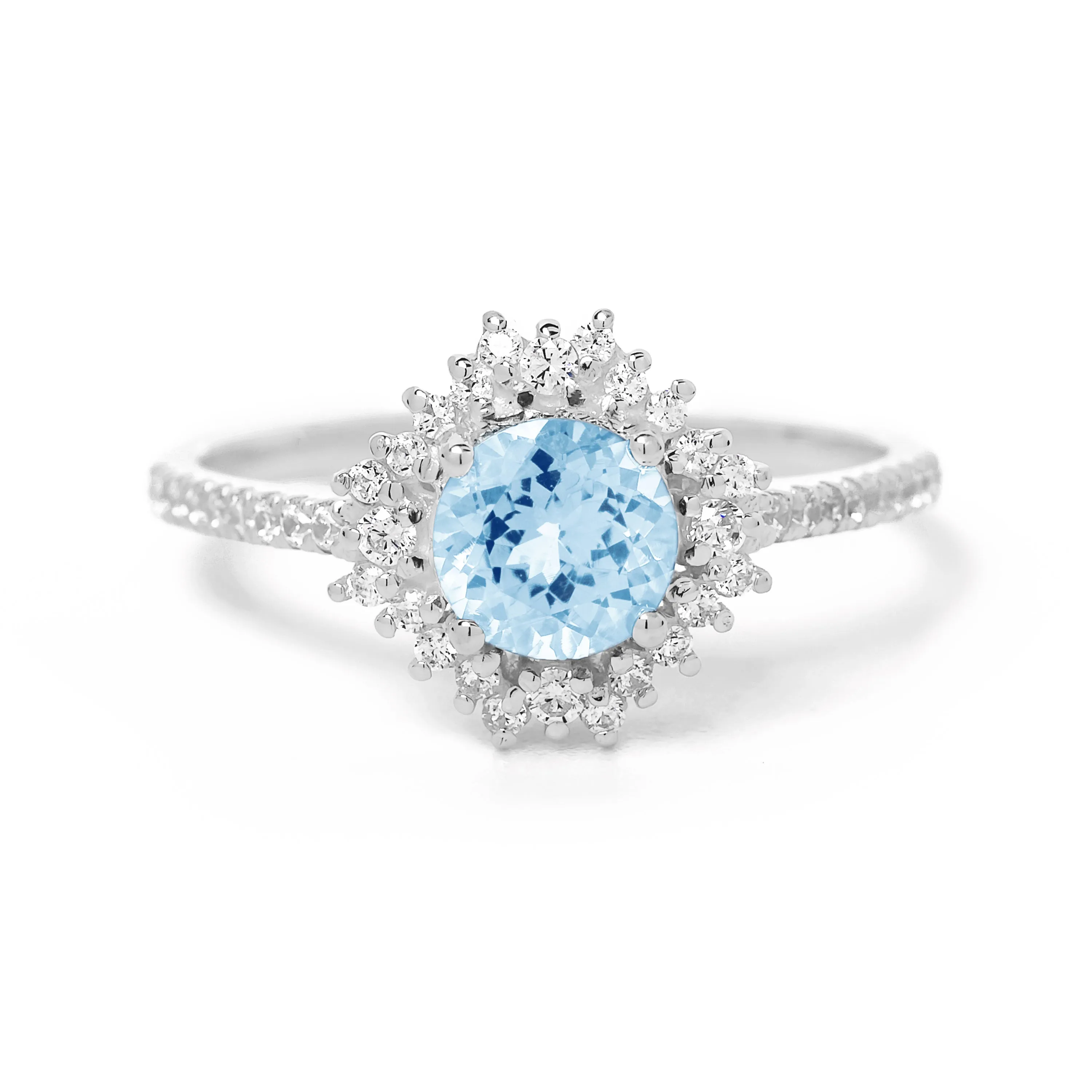 Aurora Aquamarine Ring