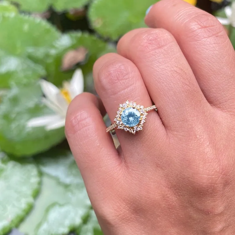 Aurora Aquamarine Ring