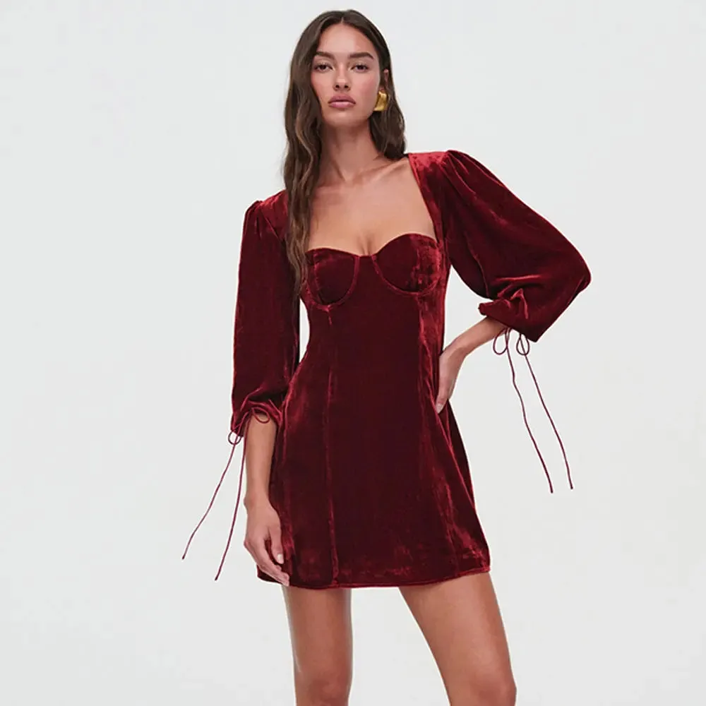 Backless Cuff Strap Dress - Womens Fashion
