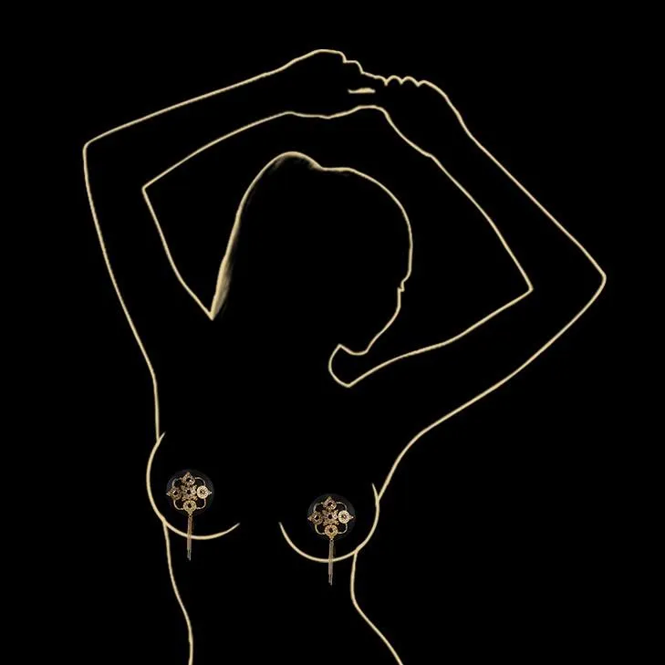 Baroque Leather Nippies by UPKO
