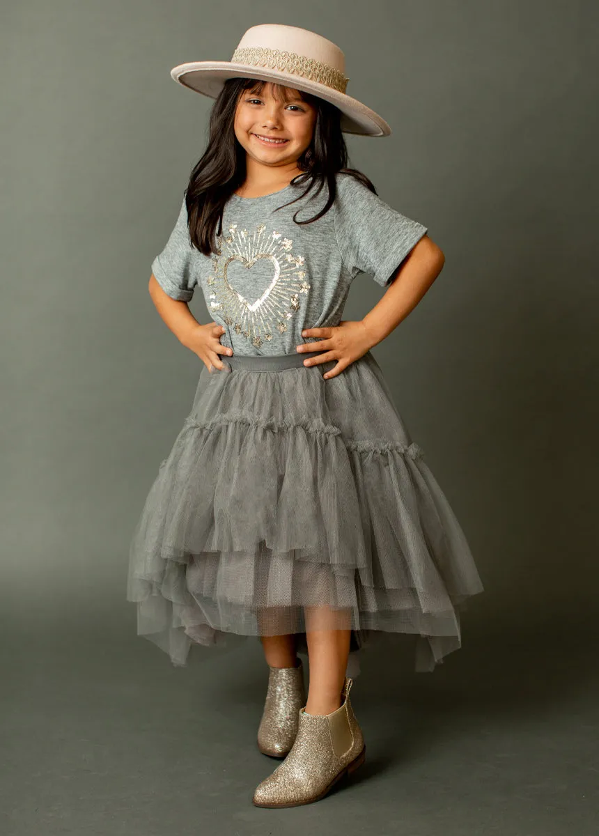 Brigitte Skirt in Gray