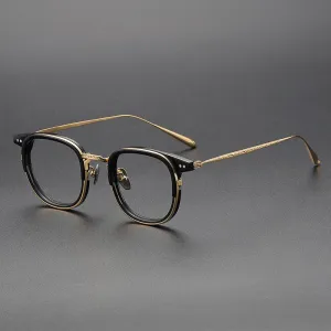 Calyx Titanium Vintage Square Eyeglasses Frames