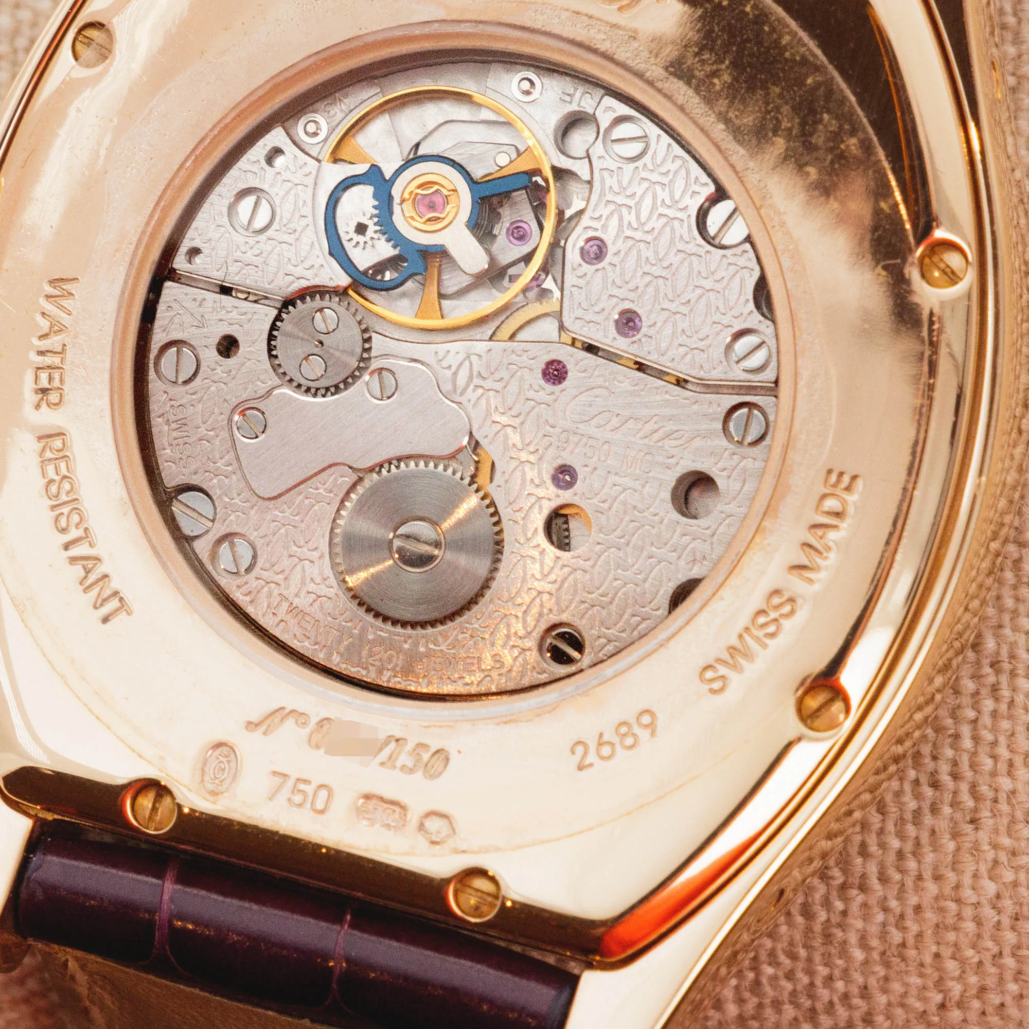 Cartier Rose Gold Tortue Collection Privee Cartier Paris Ref. 2689