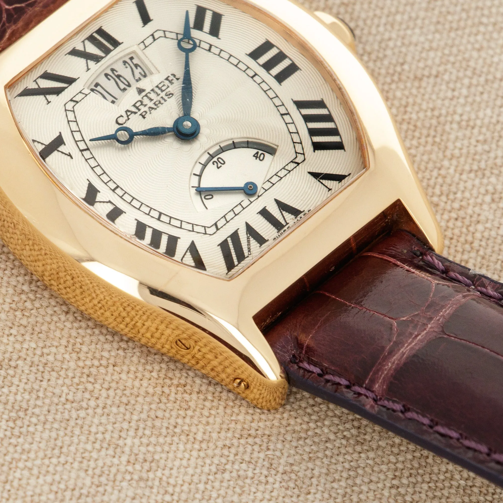 Cartier Rose Gold Tortue Collection Privee Cartier Paris Ref. 2689