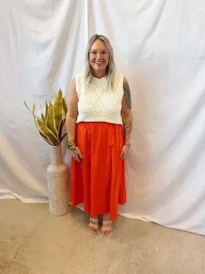 Charming Skirt-Tomato