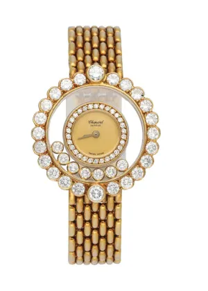 Chopard Happy Diamonds 20/4180 Diamond dial set B&P & 18k Yellow Gold Box & Paper