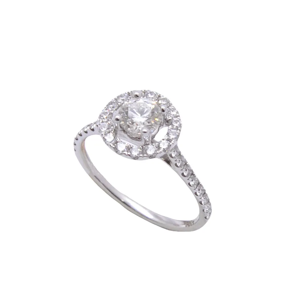 Classic Halo Diamond Ring