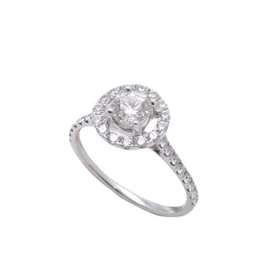 Classic Halo Diamond Ring