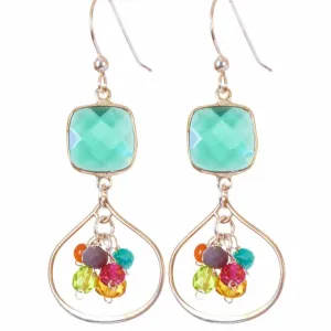 Colorful Amelia Petal Earrings