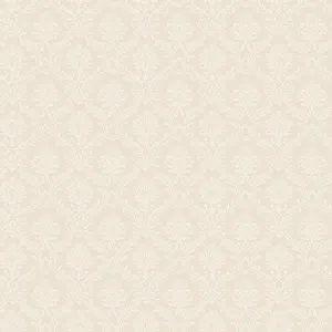Cream Mini Sandra Damask SL27562 Wallpaper