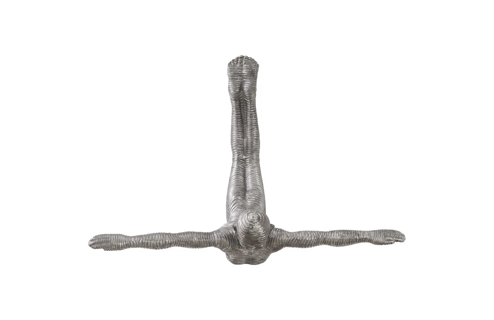 Diving Wall Sculpture Aluminum, Small