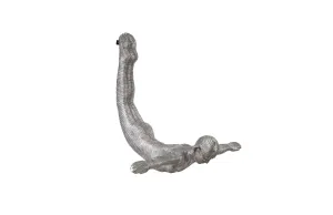 Diving Wall Sculpture Aluminum, Small