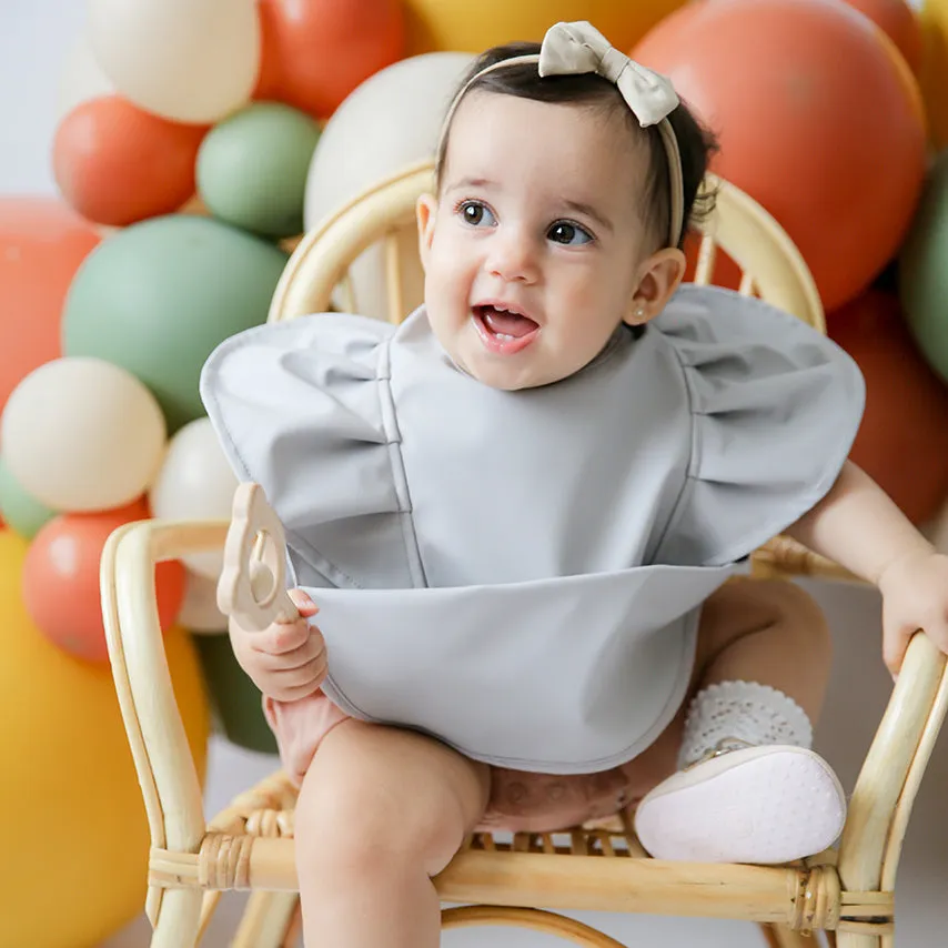 Dove Frill | Snuggle Hunny Feeding Bib