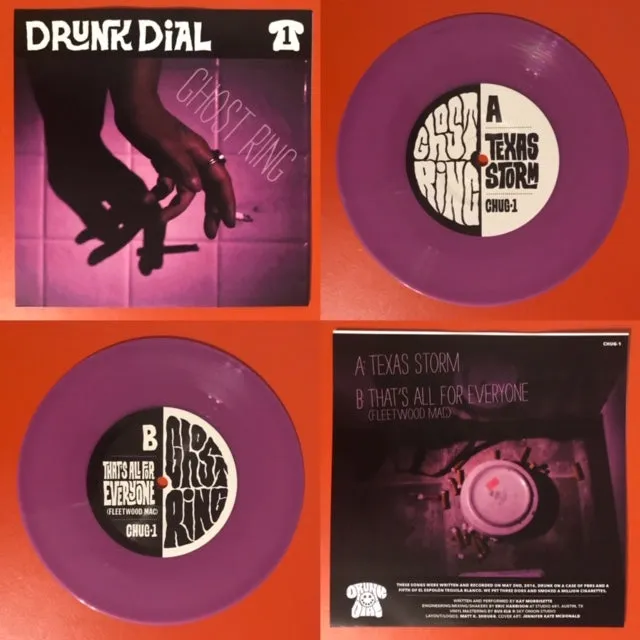 Drunk Dial #1 - Ghost Ring (color vinyl) MARKED DOWN - New 7"
