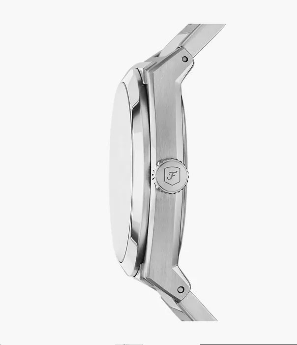 Everett Three-Hand Date Stainless Steel Watch FS5821