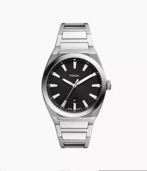 Everett Three-Hand Date Stainless Steel Watch FS5821