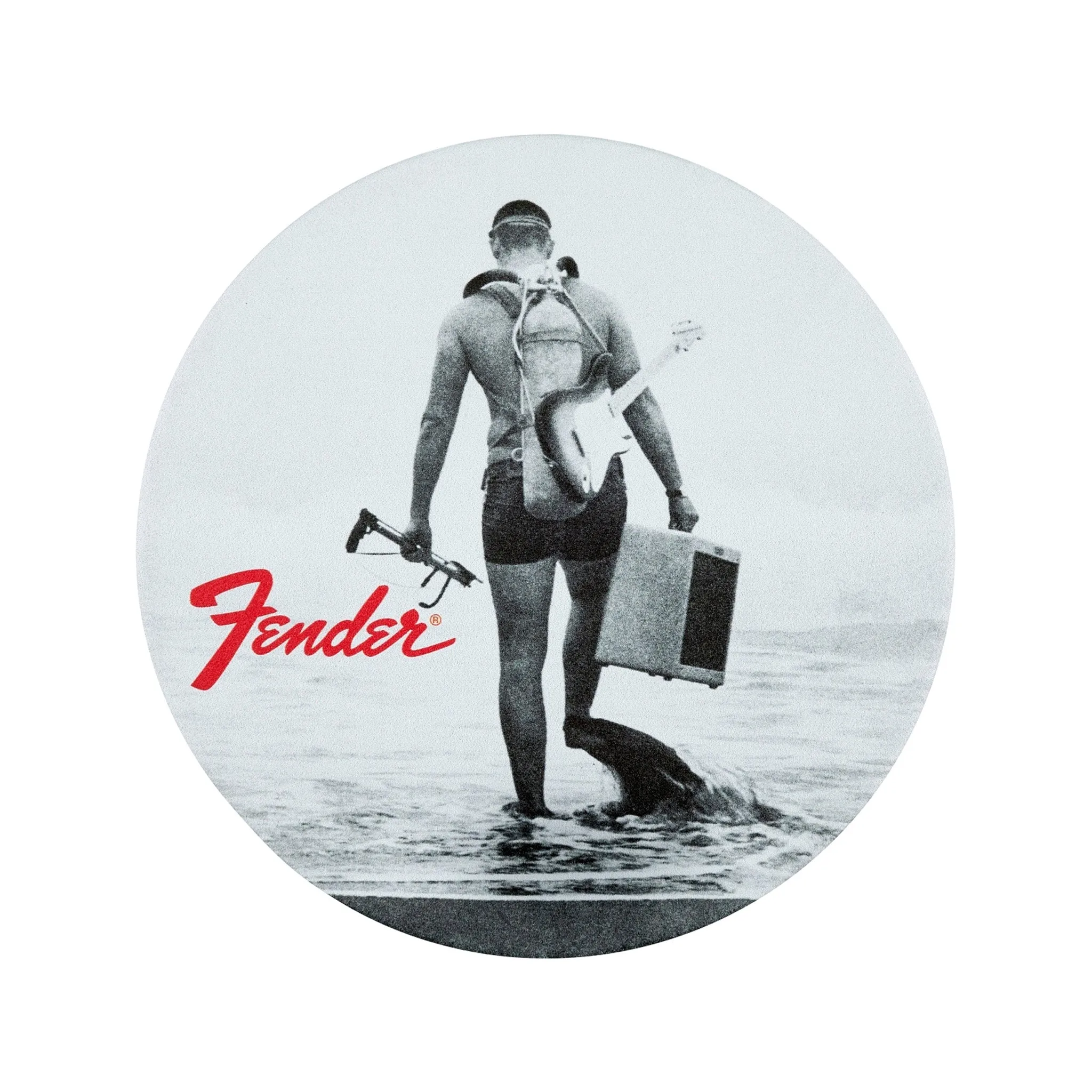 Fender Vintage Ads Coaster Set, Black and White, 4-Pack